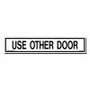 Lynch Sign 10 in. x 2 in. Decal Black on White Sticker Use Other Door -Nostalgic Warehouse Sales black lynch sign safety signs do 1dc 64 1000