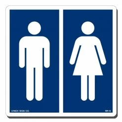 Lynch Sign 7 in. x 7 in. Men Women Symbol Sign Printed on More Durable, Thicker, Longer Lasting Styrene Plastic