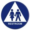 Lynch Sign 12 in. Blue Circle and Triangle Plastic Unisex Sign -Nostalgic Warehouse Sales blue lynch sign restroom signs uni 2 64 1000