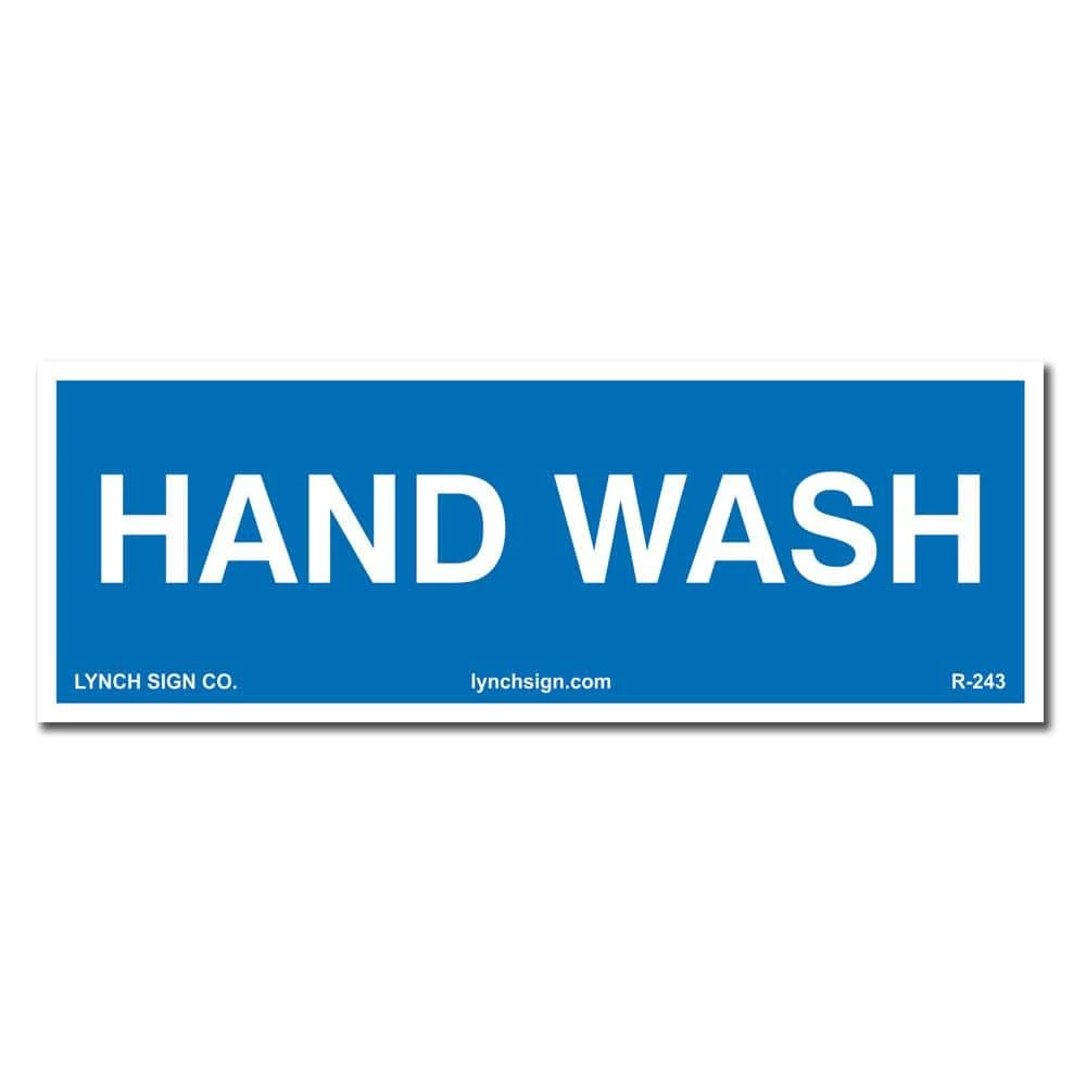 Lynch Sign 9 in. x 3 in. Hand Wash Sign Printed on More Durable Longer-Lasting Thicker Styrene Plastic. 3 Lynch Sign 9 in. x 3 in. Hand Wash Sign Printed on More Durable Longer-Lasting Thicker Styrene Plastic.