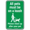 Lynch Sign 10 in. x 14 in. Pets on Leash Sign Printed on More Durable Thicker Longer Lasting Styrene Plastic -Nostalgic Warehouse Sales green lynch sign safety signs r 217 64 1000