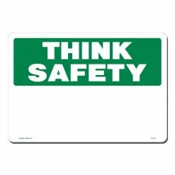 Lynch Sign 14 in. x 10 in. Think Safety Sign Printed on More Durable, Thicker, Longer Lasting Styrene Plastic