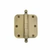 Nostalgic Warehouse 3.5 in. Antique Brass Ball Tip Residential Hinge with 5/8 in. Radius Corners -Nostalgic Warehouse Sales nostalgic warehouse door hinges 728351 64 1000