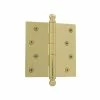 Nostalgic Warehouse 4 in. Ball Tip Residential Hinge with Square Corners in Polished Brass -Nostalgic Warehouse Sales nostalgic warehouse door hinges 728360 64 1000