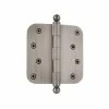 Nostalgic Warehouse 4 in. Ball Tip Residential Hinge with 5/8 in. Radius Corners in Antique Pewter -Nostalgic Warehouse Sales nostalgic warehouse door hinges 728364 64 1000