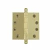 Nostalgic Warehouse 4 in. Polished Brass Ball Tip Heavy-Duty Hinge with Square Corners -Nostalgic Warehouse Sales nostalgic warehouse door hinges 728372 64 1000