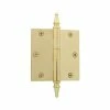 Nostalgic Warehouse 3.5 in. Polished Brass Steeple Tip Residential Hinge with Square Corners -Nostalgic Warehouse Sales nostalgic warehouse door hinges 746080 64 1000