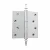 Nostalgic Warehouse 4 in. Steeple Tip Residential Hinge with Square Corners in Bright Chrome -Nostalgic Warehouse Sales nostalgic warehouse door hinges 746092 64 1000