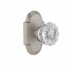 Nostalgic Warehouse Cottage Plate Single Dummy Crystal Glass Door Knob in Satin Nickel 1 Nostalgic Warehouse Cottage Plate Single Dummy Crystal Glass Door Knob in Satin Nickel -Nostalgic Warehouse Sales nostalgic warehouse dummy door knobs 712997 64 1000