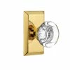 Nostalgic Warehouse Studio Plate Double Dummy Round Clear Crystal Glass Door Knob in Polished Brass -Nostalgic Warehouse Sales nostalgic warehouse dummy door knobs 713548 64 1000