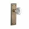 Nostalgic Warehouse New York Plate Single Dummy Waldorf Door Knob in Antique Brass -Nostalgic Warehouse Sales nostalgic warehouse dummy door knobs 733154 64 1000