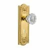 Nostalgic Warehouse Meadows Plate Interior Mortise Crystal Glass Door Knob in Unlacquered Brass -Nostalgic Warehouse Sales nostalgic warehouse entry door knobs 703676 64 1000
