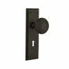 Nostalgic Warehouse New York Plate Interior Mortise Deco Door Knob in Oil-Rubbed Bronze -Nostalgic Warehouse Sales nostalgic warehouse entry door knobs 707270 64 1000