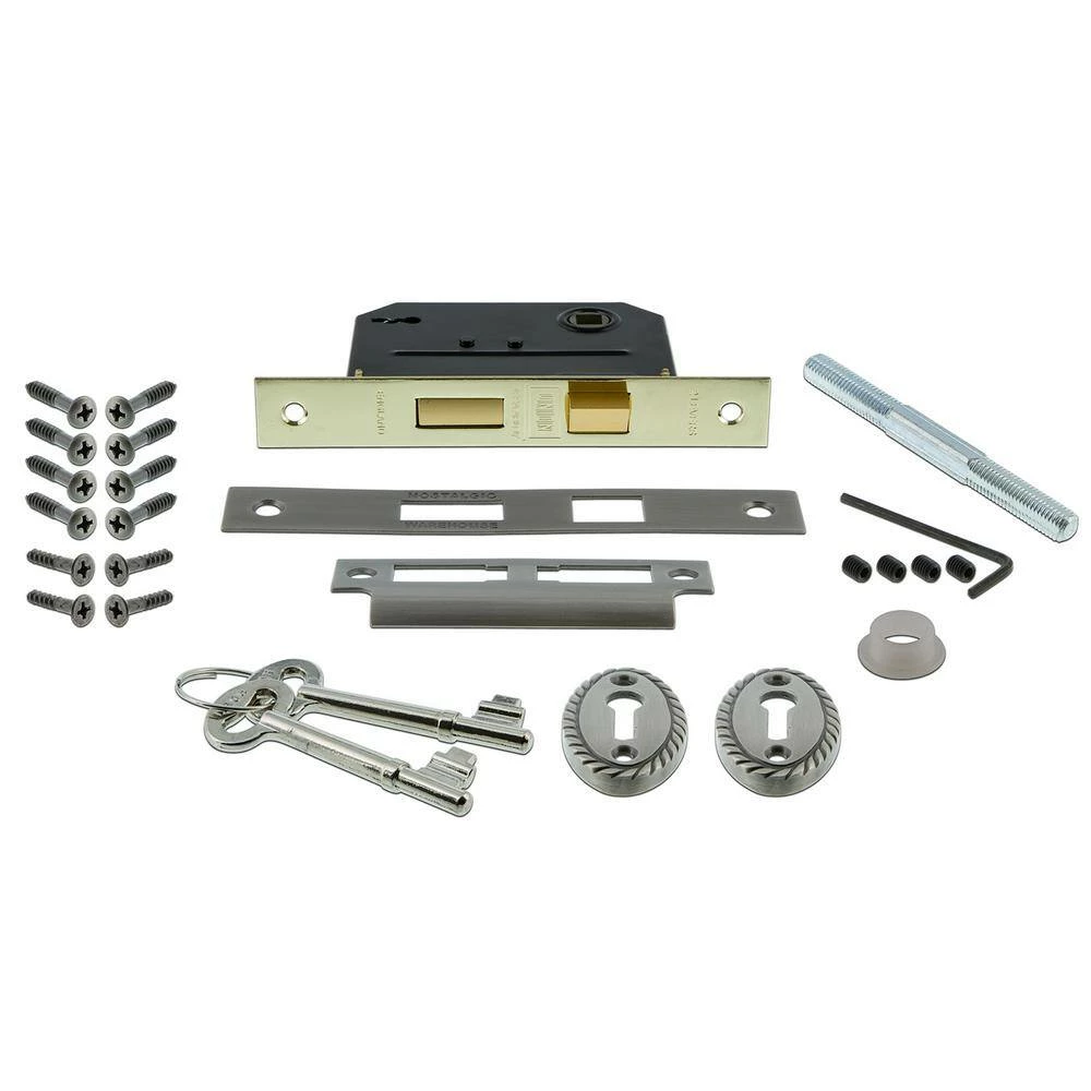 Nostalgic Warehouse Rope Rosette Interior Mortise Crystal Black Glass Door Knob in Antique Pewter 4 Nostalgic Warehouse Rope Rosette Interior Mortise Crystal Black Glass Door Knob in Antique Pewter - Image 2