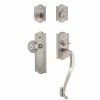 Nostalgic Warehouse Meadows Plate 2-3/4 in. Backset Satin Nickel S Grip Entry Set Meadows Knob -Nostalgic Warehouse Sales nostalgic warehouse knob handlesets 727570 64 1000