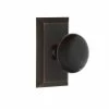 Nostalgic Warehouse Studio Plate 2-3/8 in. Backset Timeless Bronze Passage Hall/Closet Black Porcelain Door Knob 2 Nostalgic Warehouse Studio Plate 2-3/8 in. Backset Timeless Bronze Passage Hall/Closet Black Porcelain Door Knob -Nostalgic Warehouse Sales nostalgic warehouse passage door knobs 707869 64 1000