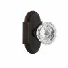Nostalgic Warehouse Cottage Plate 2-3/4 in. Backset Timeless Bronze Passage Hall/Closet Crystal Glass Door Knob -Nostalgic Warehouse Sales nostalgic warehouse passage door knobs 708533 64 1000