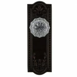 Nostalgic Warehouse Meadows Plate 2-3/4 in. Backset Timeless Bronze Passage Hall/Closet Crystal Glass Door Knob -Nostalgic Warehouse Sales nostalgic warehouse passage door knobs 709043 1f 1000