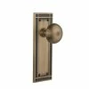 Nostalgic Warehouse Mission Plate 2-3/4 in. Backset Antique Brass Passage Hall/Closet New York Door Knob -Nostalgic Warehouse Sales nostalgic warehouse passage door knobs 709261 64 1000