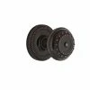 Nostalgic Warehouse Rope Rosette 2-3/4 in. Backset Timeless Bronze Passage Hall/Closet Meadows Door Knob -Nostalgic Warehouse Sales nostalgic warehouse passage door knobs 709657 64 1000