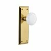 Nostalgic Warehouse New York Plate 2-3/8 in. Backset Unlacquered Brass Passage Hall/Closet White Porcelain Door Knob 1 Nostalgic Warehouse New York Plate 2-3/8 in. Backset Unlacquered Brass Passage Hall/Closet White Porcelain Door Knob -Nostalgic Warehouse Sales nostalgic warehouse passage door knobs 717037 64 1000