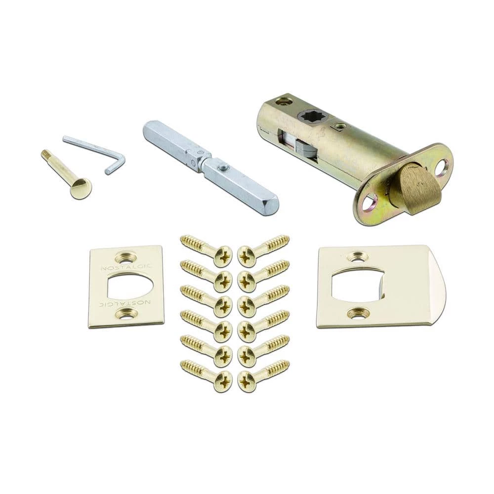 Nostalgic Warehouse Victorian Plate 2-3/8 in. Backset Polished Brass Privacy Bed/Bath Parlor Handle 5 Nostalgic Warehouse Victorian Plate 2-3/8 in. Backset Polished Brass Privacy Bed/Bath Parlor Handle - Image 3