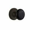 Nostalgic Warehouse Classic Rosette 2-3/4 in. Backset Oil-Rubbed Bronze Privacy Bed/Bath Black Porcelain Door Knob -Nostalgic Warehouse Sales nostalgic warehouse privacy door knobs 713176 64 1000