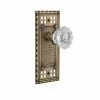 Nostalgic Warehouse Craftsman Plate 2-3/4 in. Backset Antique Brass Privacy Bed/Bath Crystal Glass Door Knob -Nostalgic Warehouse Sales nostalgic warehouse privacy door knobs 714724 64 1000