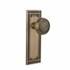 Nostalgic Warehouse Mission Plate 2-3/4 in. Backset Antique Brass Privacy Bed/Bath Craftsman Door Knob -Nostalgic Warehouse Sales nostalgic warehouse privacy door knobs 717211 64 1000