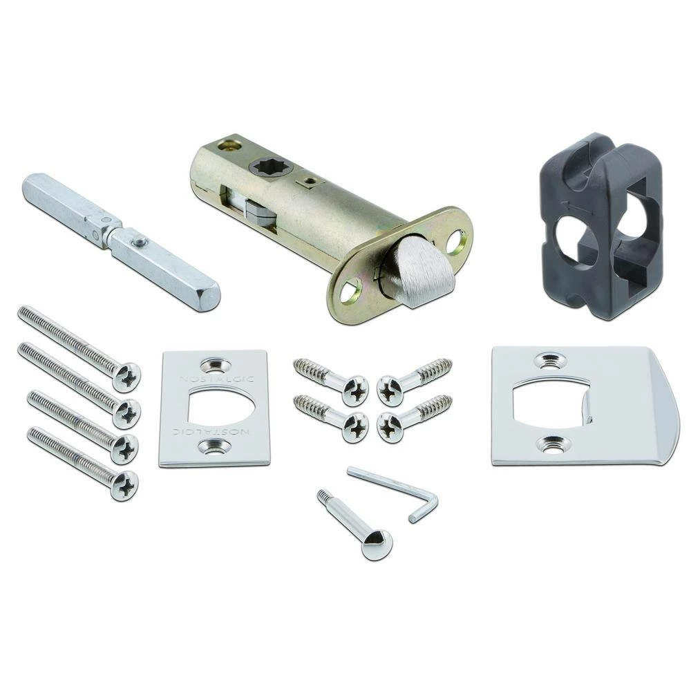 Nostalgic Warehouse Rope Rosette 2-3/4 in. Backset Bright Chrome Privacy Bed/Bath White Rose Porcelain Door Knob 5 Nostalgic Warehouse Rope Rosette 2-3/4 in. Backset Bright Chrome Privacy Bed/Bath White Rose Porcelain Door Knob - Image 3