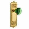 Nostalgic Warehouse Egg and Dart Plate 2-3/4 in. Backset Unlaquered Brass Privacy Bed/Bath Waldorf Emerald Door Knob -Nostalgic Warehouse Sales nostalgic warehouse privacy door knobs 724542 64 1000