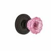 Nostalgic Warehouse Rope Rosette 2-3/8 in. Backset Timeless Bronze Privacy Bed/Bath Crystal Pink Glass Door Knob 2 Nostalgic Warehouse Rope Rosette 2-3/8 in. Backset Timeless Bronze Privacy Bed/Bath Crystal Pink Glass Door Knob -Nostalgic Warehouse Sales nostalgic warehouse privacy door knobs 724998 64 1000