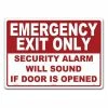 Lynch Sign 14 in. x 10 in. Emergency Exit Sign Printed on More Durable Thicker Longer Lasting Styrene Plastic -Nostalgic Warehouse Sales red lynch sign safety signs fes 62 64 1000