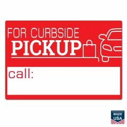 Lynch Sign 12 in. x 18 in. Longer-Lasting Styrene Plastic Printed on More Durable Thicker For Curbside Pickup Call Sign