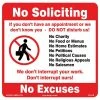 Lynch Sign 12 in. x 12 in. No Soliciting Sign Printed on More Durable Thicker Longer Lasting Styrene Plastic -Nostalgic Warehouse Sales red lynch sign safety signs r 218 64 1000