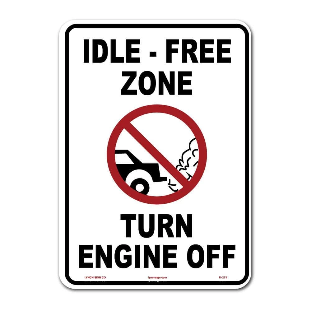 Lynch Sign 10 in. x 14 in. Idle Free Zone Sign Printed on More Durable Thicker Longer Lasting Plastic Styrene 3 Lynch Sign 10 in. x 14 in. Idle Free Zone Sign Printed on More Durable Thicker Longer Lasting Plastic Styrene