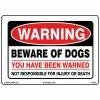 Lynch Sign 14 in. x 10 in. Warning Beware Of Dogs Sign Printed on More Durable Thicker Longer Lasting Styrene Plastic -Nostalgic Warehouse Sales white lynch sign animal signs r 231 64 1000