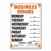 Lynch Sign 10 in. x 14 in. Business Hours Daily Sign Printed on More Durable, Thicker, Longer Lasting Styrene Plastic -Nostalgic Warehouse Sales white lynch sign business signs bh 1 64 1000