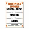 Lynch Sign 10 in. x 14 in. Business Hours Weekly Sign Printed on More Durable, Thicker, Longer Lasting Styrene Plastic 2 Lynch Sign 10 in. x 14 in. Business Hours Weekly Sign Printed on More Durable, Thicker, Longer Lasting Styrene Plastic -Nostalgic Warehouse Sales white lynch sign business signs bh 2 64 1000