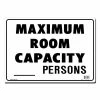 Lynch Sign 14 in. x 10 in. Maximum Room Capacity Sign Printed on More Durable, Thicker, Longer Lasting Styrene Plastic -Nostalgic Warehouse Sales white lynch sign safety signs a 7 64 1000