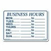 Lynch Sign 10 in. x 7 in. Business Hours Daily Sign Printed on More Durable, Thicker, Longer Lasting Styrene Plastic -Nostalgic Warehouse Sales white lynch sign safety signs bh 1sm 64 1000