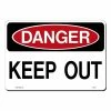 Lynch Sign 14 in. x 10 in. Danger Keep Out Sign Printed on More Durable, Thicker, Longer Lasting Styrene Plastic -Nostalgic Warehouse Sales white lynch sign safety signs ds 29 64 1000