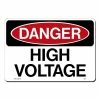 Lynch Sign 14 in. x 10 in. Danger High Voltage Sign Printed on More Durable, Thicker, Longer Lasting Styrene Plastic -Nostalgic Warehouse Sales white lynch sign safety signs ds 3 64 1000
