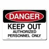 Lynch Sign 14 in. x 10 in. Authorized Personnel Only Sign Printed on More Durable, Thicker, Longer Lasting Styrene Plastic -Nostalgic Warehouse Sales white lynch sign safety signs ds 30 64 1000