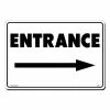 Lynch Sign 14 in. x 10 in. Entrance with Arrow Right Sign Printed on More Durable, Thicker, Longer Lasting Styrene Plastic -Nostalgic Warehouse Sales white lynch sign safety signs en 2 64 1000