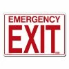 Lynch Sign 14 in. x 10 in. Emergency Exit Sign Printed on More Durable, Thicker, Longer Lasting Styrene Plastic