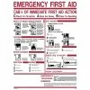 Lynch Sign 18 in. x 24 in. Emergency First Aid CAB's Sign Printed on More Durable, Thicker, Longer Lasting Styrene Plastic