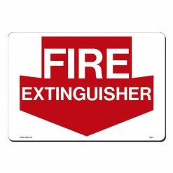 Lynch Sign 14 in. x 10 in. Fire Extinguisher Sign Printed on More Durable, Thicker, Longer Lasting Styrene Plastic