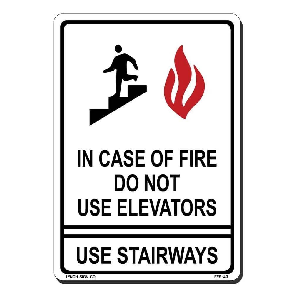 Lynch Sign 7 in. x 10 in. In Case of Fire Do Not Use Elevator Sign Printed on More Durable, Thicker, Longer Lasting Styrene Plastic 3 Lynch Sign 7 in. x 10 in. In Case of Fire Do Not Use Elevator Sign Printed on More Durable, Thicker, Longer Lasting Styrene Plastic
