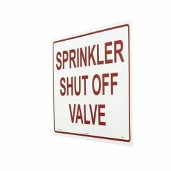 Lynch Sign 14 in. x 10 in. Sprinkler Shut Off Valve Sign Printed on More Durable, Thicker, Longer Lasting Styrene Plastic -Nostalgic Warehouse Sales white lynch sign safety signs fes 9 a0 1000